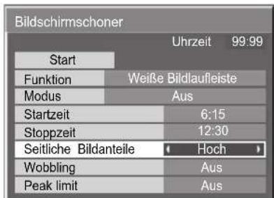 PANASONIC TH-42PWD8 - Einstellung der seitlichen Bildanteile - 4