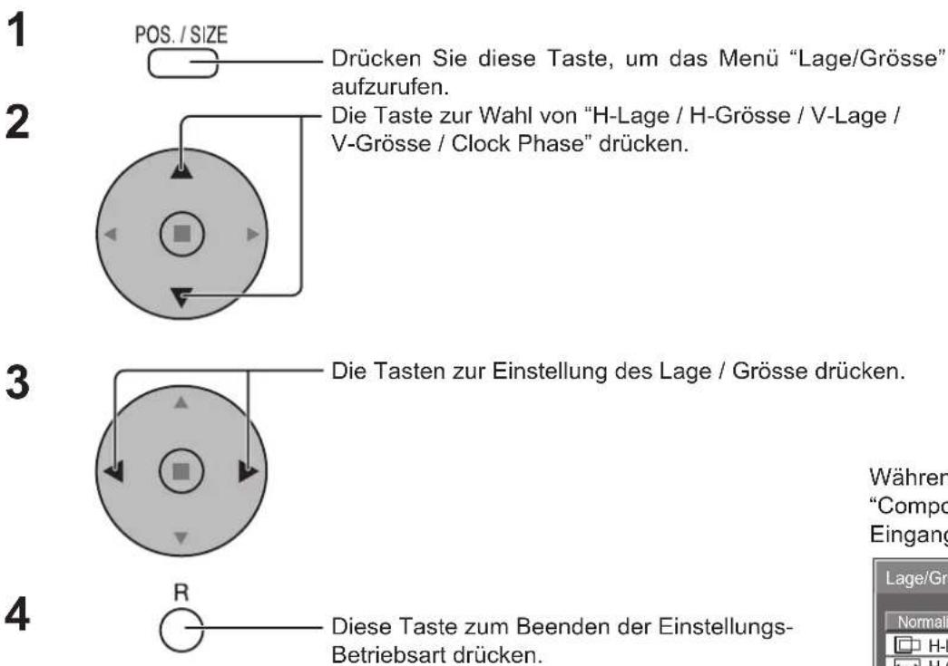 PANASONIC TH-42PWD8 - Lage / Grösse anpassen - 1