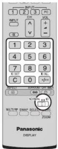 PANASONIC TH-42PWD8 - Funktion der Fernbedienungs-ID - 1