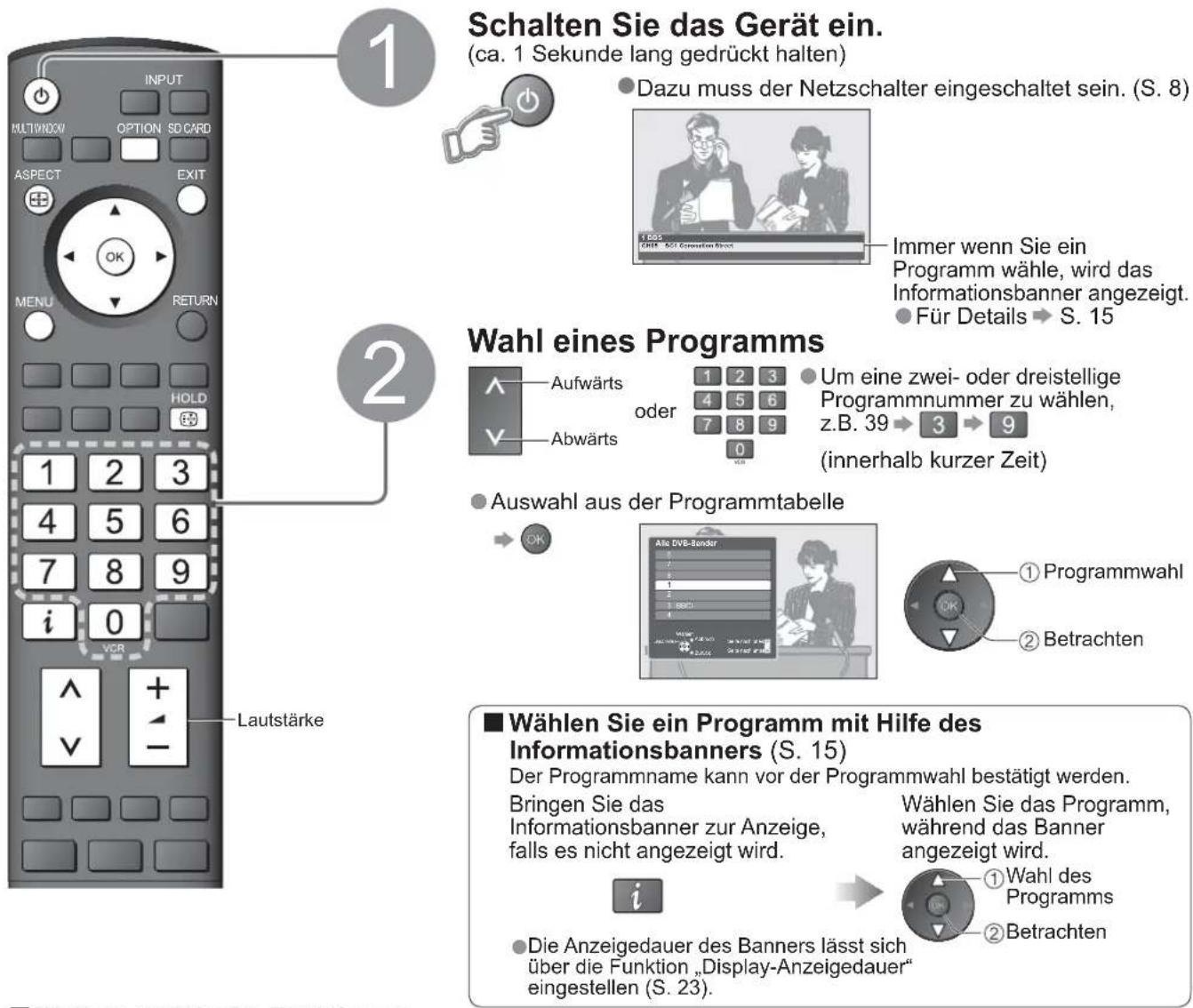 PANASONIC TH-42PV80 - Betrachten von Fernsehprogrammen - 1