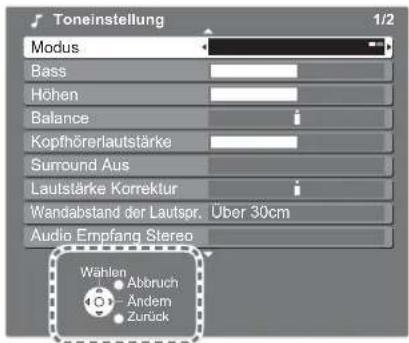 PANASONIC TH-42PV80 - Bildschirm-Hilfe - 1