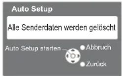 PANASONIC TH-42PV80 - Starten Sie die automatische Senderabstimmung. - 1
