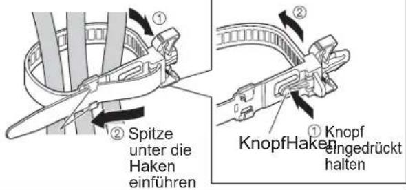 PANASONIC TH-42PV80 - Gebrauch der Kabelklemmen - 3
