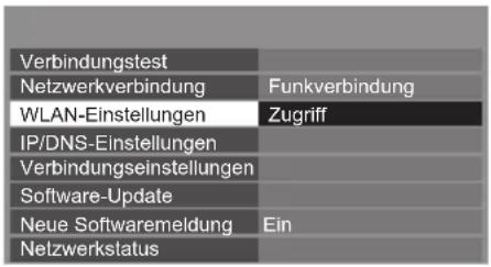 PANASONIC TX-P50XT50 - Wählen Sie [WLAN-Einstellungen] - 1