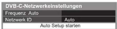 PANASONIC TX-P50XT50 - [DVB-C-Netzwerkeinstellungen] - 1