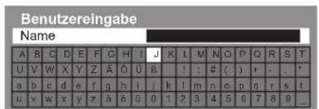 PANASONIC TX-P50XT50 - ■ Eingeben von Zeichen über die eingeblendete Tastatur - 1