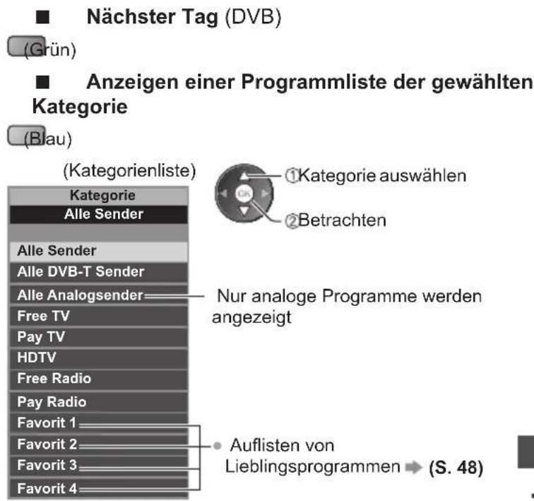 PANASONIC TX-P50XT50 - ■ Betrachten des Programms - 5