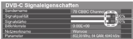 PANASONIC TX-P50XT50 - DVB-Signal überprüfen [Signaleigenschaften] - 2