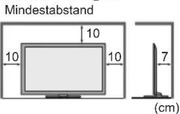 PANASONIC TX-P50XT50 - Für einen zur Wärmeabfuhr ausreichenden Freiraum im Umfeld des Gerätes sorgen - 1