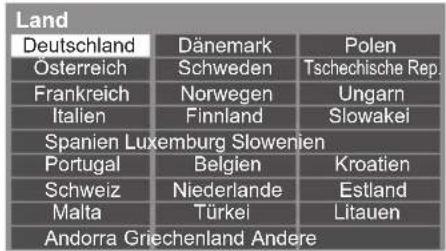 PANASONIC TX-P50XT50 - Wählen Sie Ihr Land aus - 1