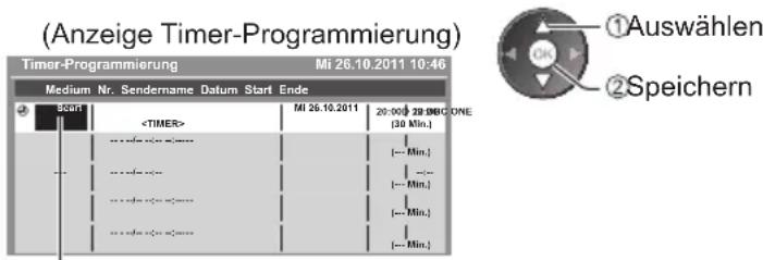 PANASONIC TX-P50XT50 - Wählen Sie die Funktion ([Scart] oder [Erinnerung]) - 1