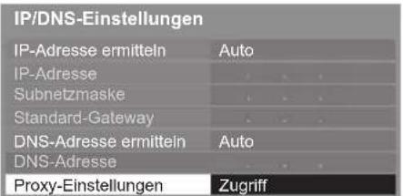 PANASONIC TX-P50XT50 - Wählen Sie [Proxy-Einstellungen] aus und nehmen Sie die Einstellungen vor - 1