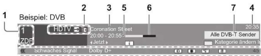 PANASONIC TX-P50XT50 - Anzeigen des Informationsbanners - 2