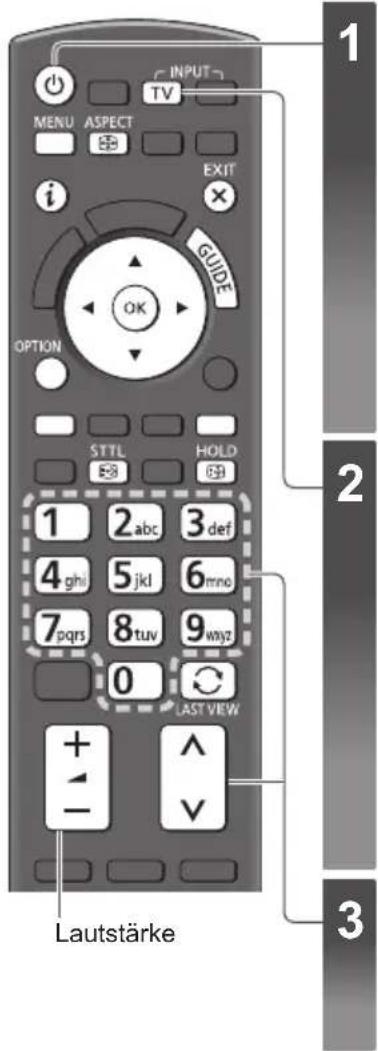 PANASONIC TX-P50XT50 - Betrachten von Fernsehprogrammen - 1