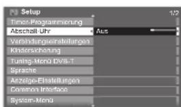 PANASONIC TX-P46U20E - Automatisches Umschalten des Fernsehers in den Bereitschaftsmodus nach Verstreichen einer festgelegten Zeitdauer - 6