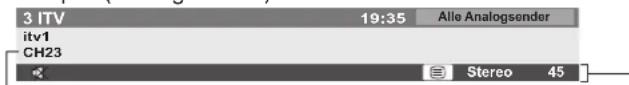 PANASONIC TX-P46U20E - Anzeigen des Informationsbanners - 3