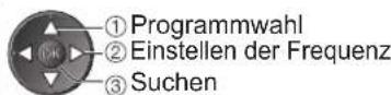 PANASONIC TX-P46U20E - Manuelles Einstellen des DVB-Programms Manueller Suchlauf - 4