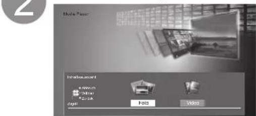 PANASONIC TX-P46U20E - Setzen Sie die SD-Speicherkarte ein, und starten Sie den Media Player - 1