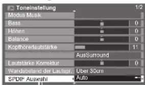 PANASONIC TX-P46U20E - Audioausgangseinstellungen - 3