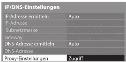 PANASONIC TX-P46ST33J - Wählen Sie [Proxy-Einstellungen] aus und nehmen Sie die Einstellungen vor - 1