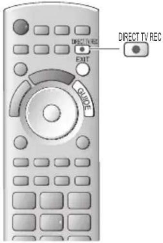 PANASONIC TX-P46ST33J - Direkte TV-Aufzeichnung - Aufzeichnung des laufenden Fernsehprogramms - 1