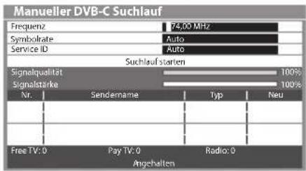 PANASONIC TX-P46ST33J - Eingabe der Frequenz - 1