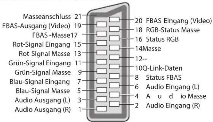 PANASONIC TX-P46ST33J - AV1 SCART-Anschluss (RGB, VIDEO, Q-Link) - 1