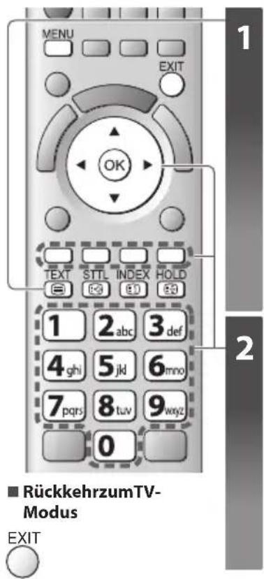 PANASONIC TX-P46ST30E - ■ Modusumschalte[widetext] (S. 43) - 1