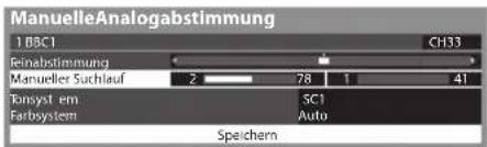 PANASONIC TX-P46ST30E - [Manueller Suchlauf] - 1