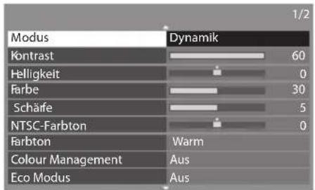PANASONIC TX-P46ST30E - Wählen Sie den gewünschten Eintrag. - 1