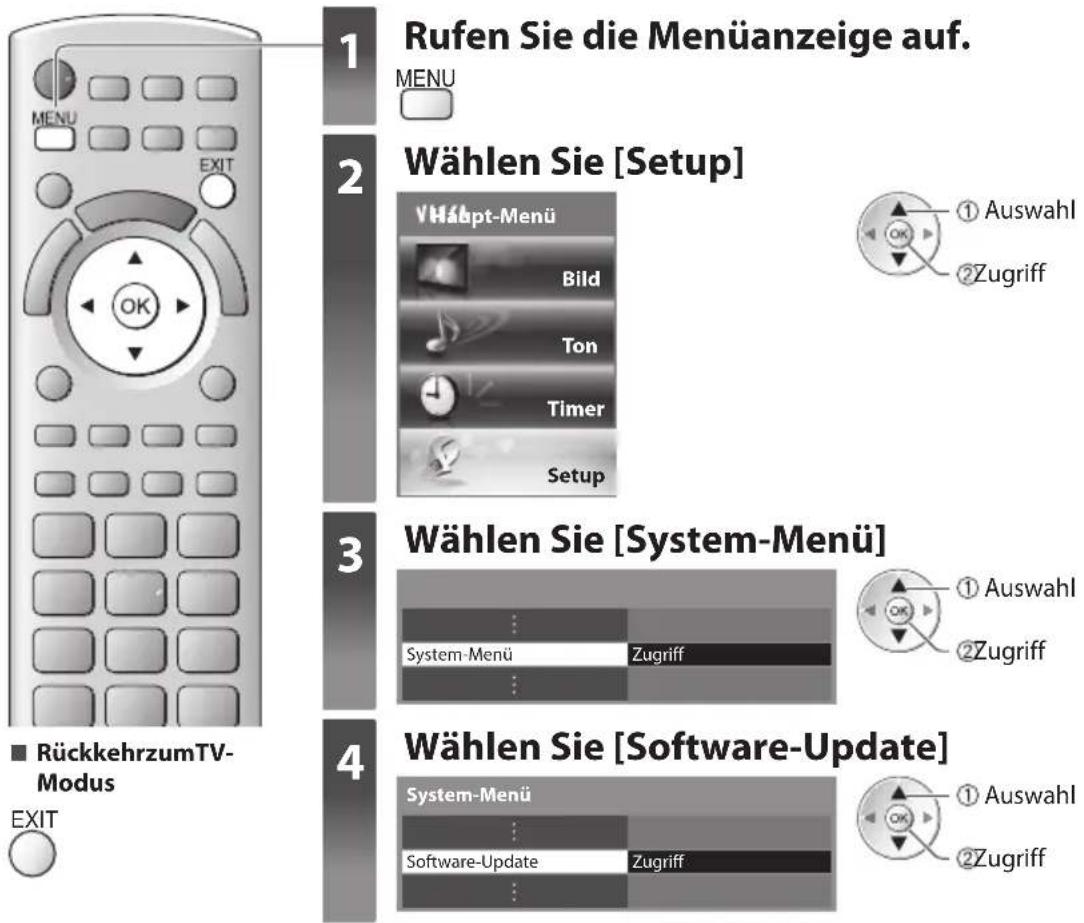 PANASONIC TX-P46ST30E - Aktualisieren der Software des Fernsehers - 3
