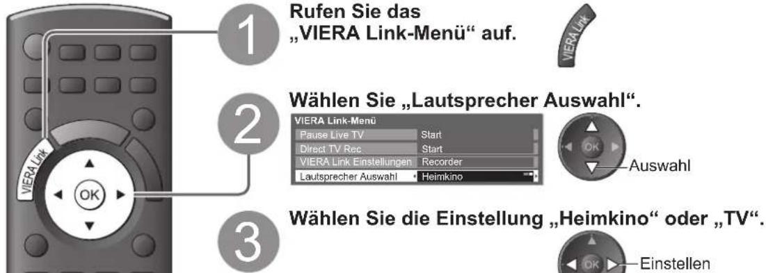 PANASONIC TX-P46S20E - Zugriff auf die Lautsprecher und Steuerung der Lautstärke - 1