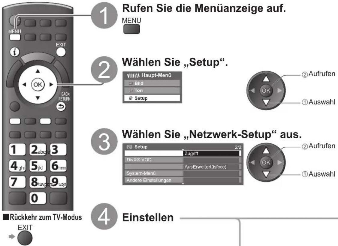 PANASONIC TX-P46S20E - Netzwerk-Setup - 1
