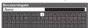 PANASONIC TX-P46S20E - ■Eingeben von Zeichen über die eingeblendete Tastatur - 1