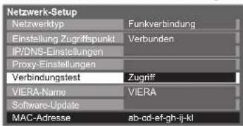 PANASONIC TX-P46S20E - Netzwerkeinstellungen für die Wireless-LAN-Verbindung - 9