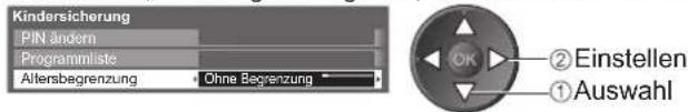 PANASONIC TX-P46S20E - Sperren von Programmplätzen Kindersicherung - 6