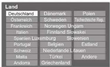 PANASONIC TX-P46S20E - Wählen Sie Ihr Land aus. - 1