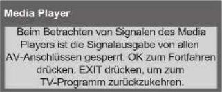 PANASONIC TX-P46S20E - Starten Sie Media Player - 1