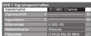 PANASONIC TX-P46S20E - DVB-Signal überprüfen Signaleigenschaften - 2