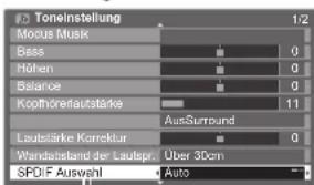 PANASONIC TX-P46S20E - Audioausgangseinstellungen - 4