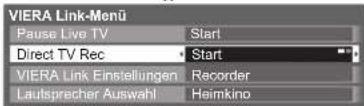PANASONIC TX-P46S20E - Direkte TV-Aufzeichnung – Aufzeichnung des laufenden Fernsehprogramms Direct TV Rec - 2