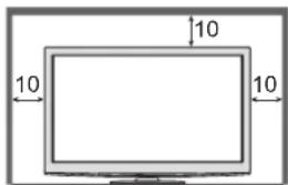 PANASONIC TX-P46S20E - Für einen zur Wärmeabfuhr ausreichenden Freiraum im Umfeld des Gerätes sorgen - 1
