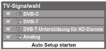 PANASONIC TX-P46S20E - Wählen Sie „Auto Setup starten“ aus - 1