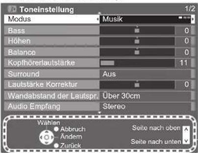 PANASONIC TX-P46S20E - Bildschirm-Hilfe – Anleitungsfeld - 1