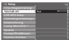 PANASONIC TX-P46S20E - Automatisches Umschalten des Fernsehers in den Bereitschaftsmodus nach Verstreichen einer festgelegten Zeitdauer - 6