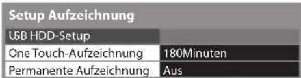 PANASONIC TX-P46GT30Y - Wählen Sie [One Touch-Aufzeichnung] oder [Permanente Aufzeichnung] - 1