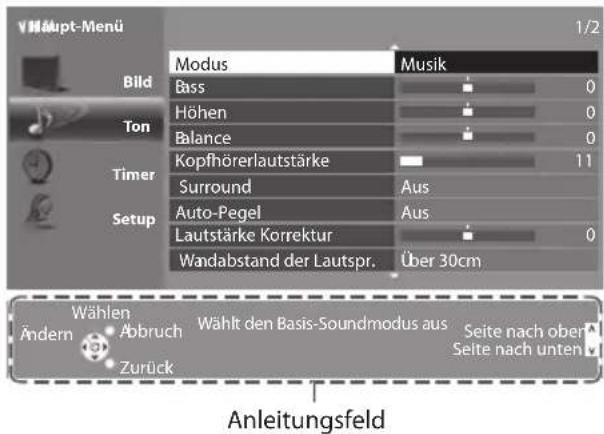 PANASONIC TX-P46GT30Y - Anleitungsfeld - 1