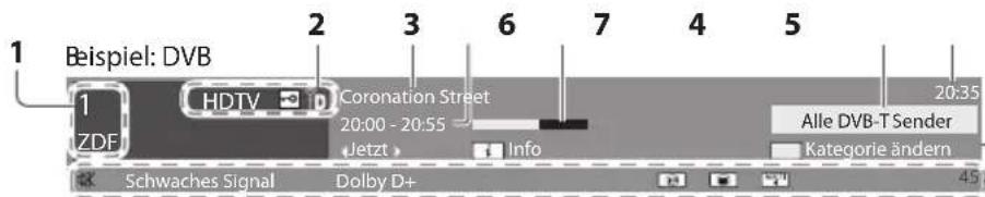 PANASONIC TX-P46GT30Y - Anzeigen des Informationsbanners - 3