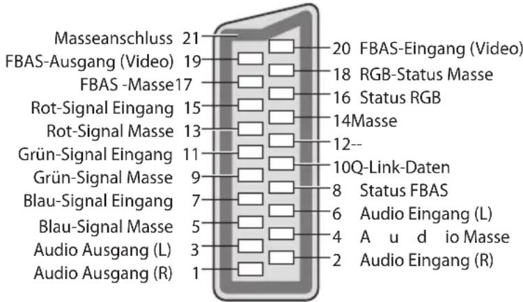 PANASONIC TX-P46GT30Y - AV1 SCART-Anschluss (RGB, VIDEO, Q-Link) - 1