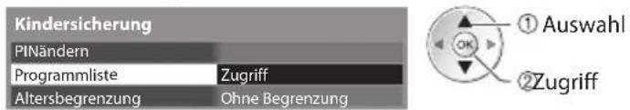 PANASONIC TX-P46GT30Y - Auswahl [Programmliste] - 1